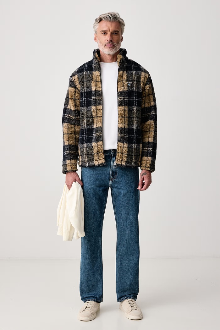 Barbour Μπλούζα fleece ανδρική MFL0187 σκούρο μπλε AW25