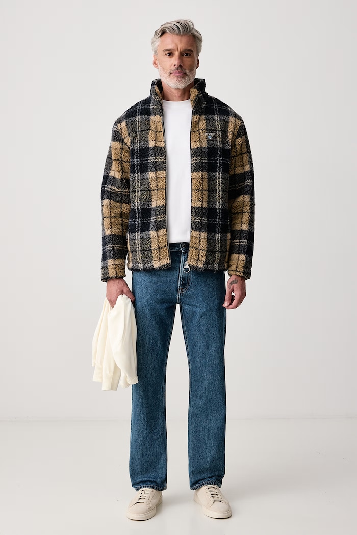 Barbour Μπλούζα fleece ανδρική MFL0187 σκούρο μπλε AW25