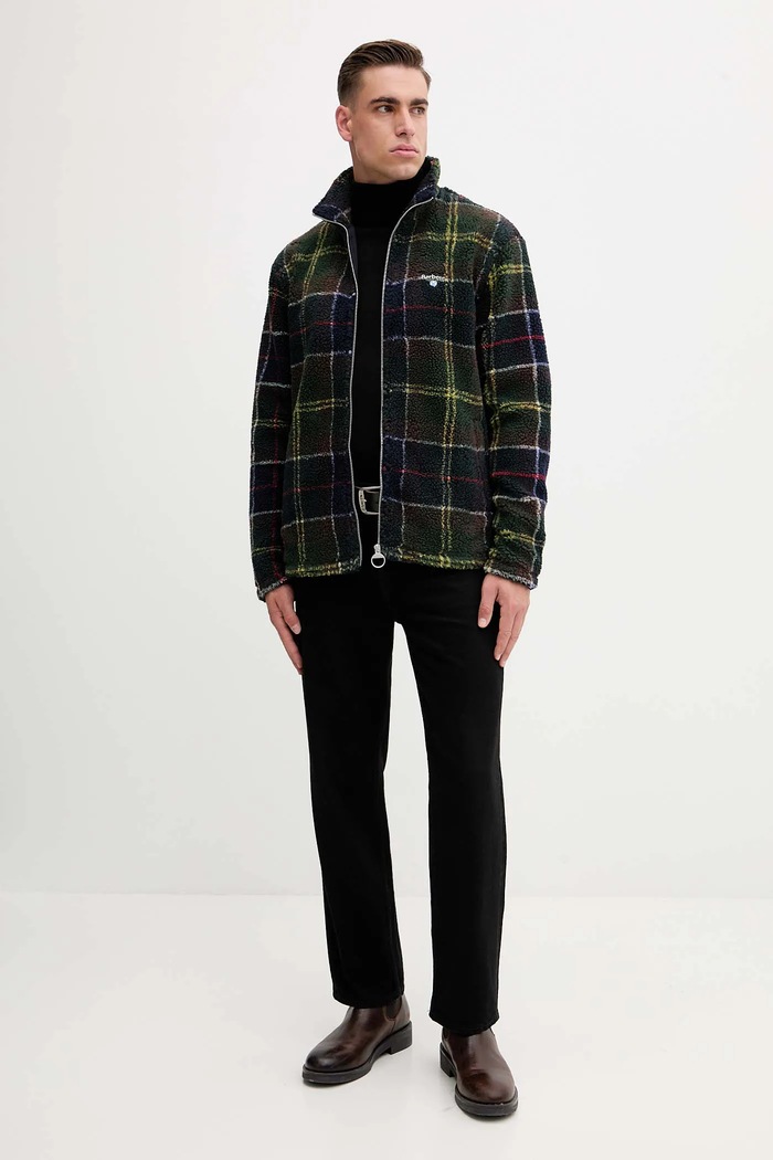 Barbour Fleece mikina pánská MFL0187 zelená AW25
