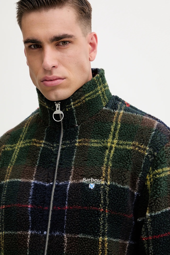 Fleece mikina pánská Barbour MFL0187 zelená