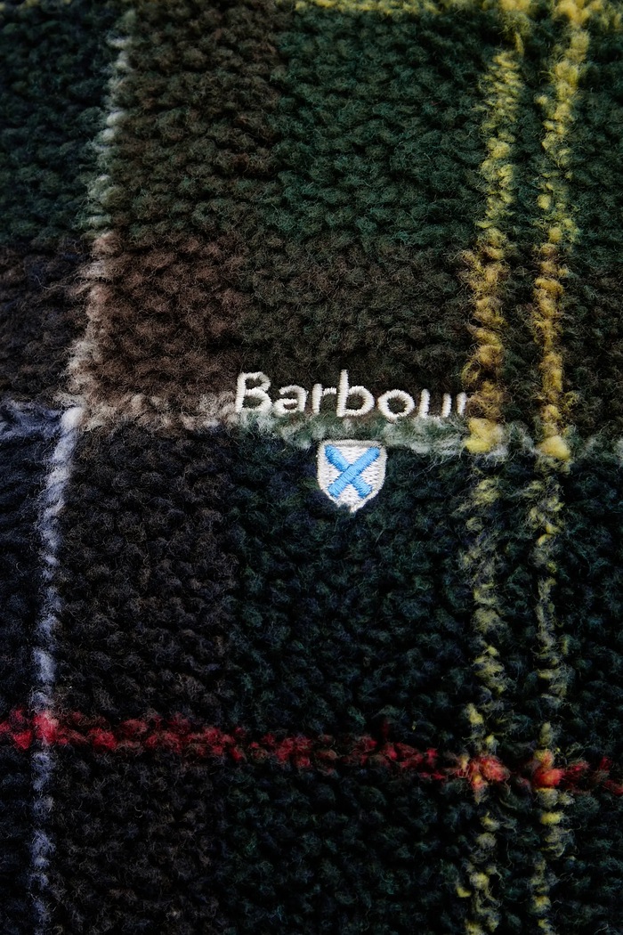 Fleece mikina pánská Barbour zelená MFL0187