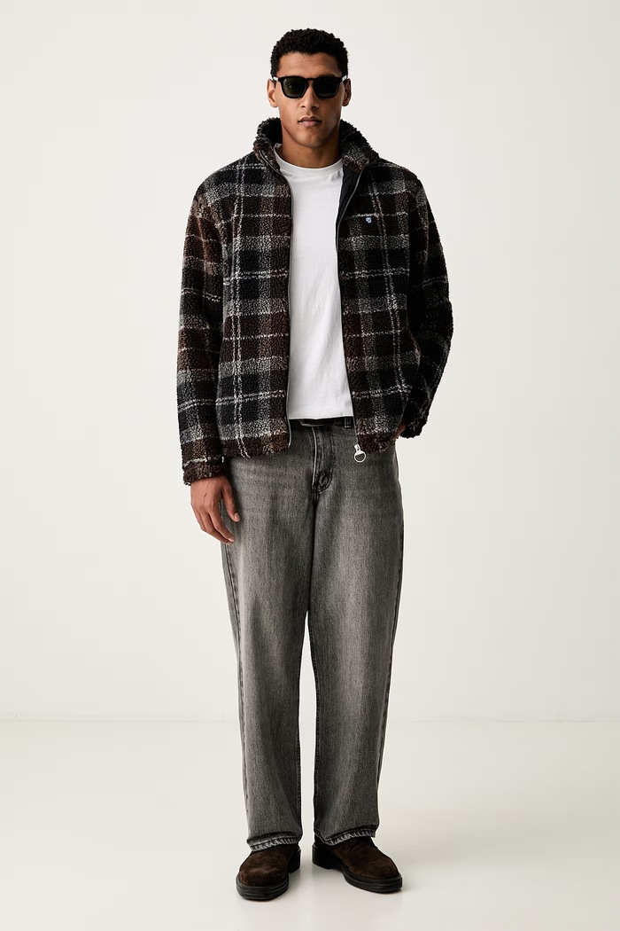 Barbour bluza polarowa męska MFL0187 brązowy AW25
