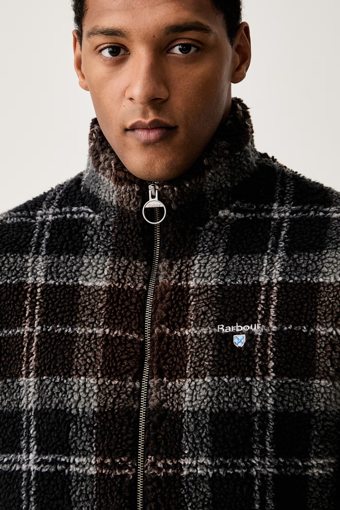 Barbour bluza polarowa męska brązowy MFL0187