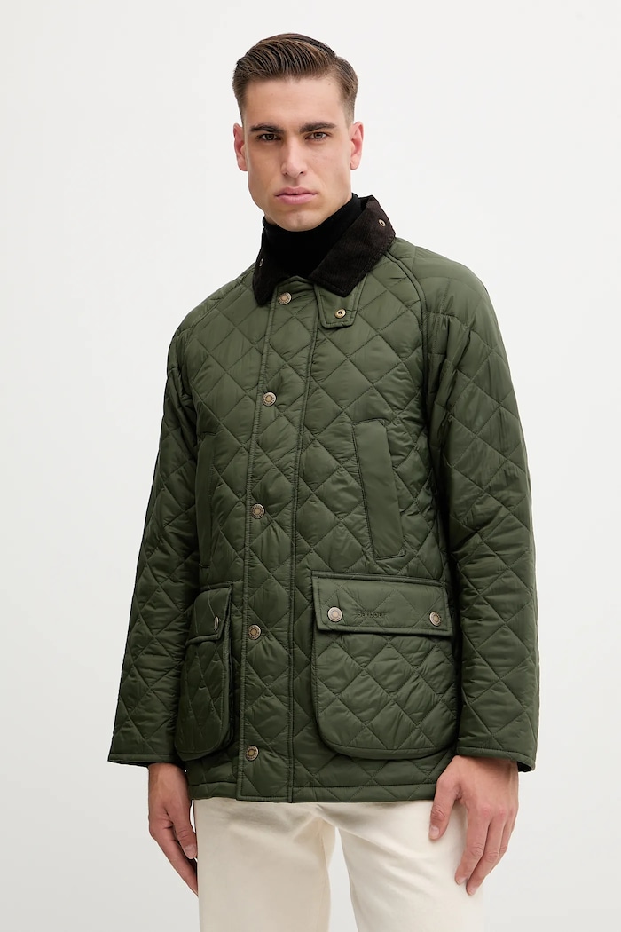 Barbour geacă BEDALE cu captuseala verde MQU1865