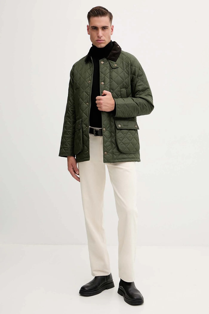 Barbour geacă BEDALE MQU1865 verde AW25