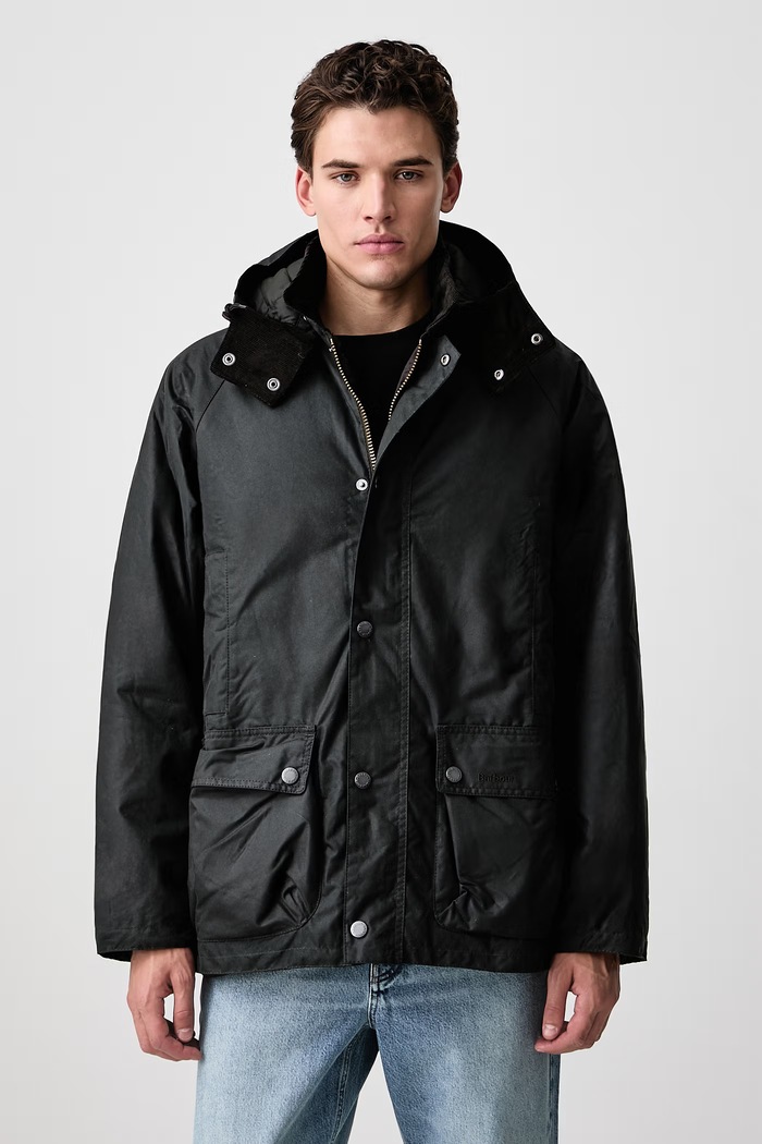 Barbour Krótka kurtka damska bawełniana BEAUFORT zielony MWX2347