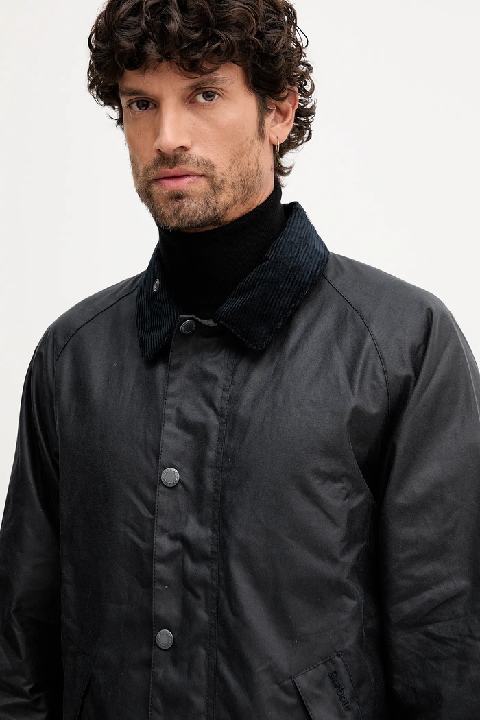 Jachetă de bumbac Barbour MWX2492 bleumarin