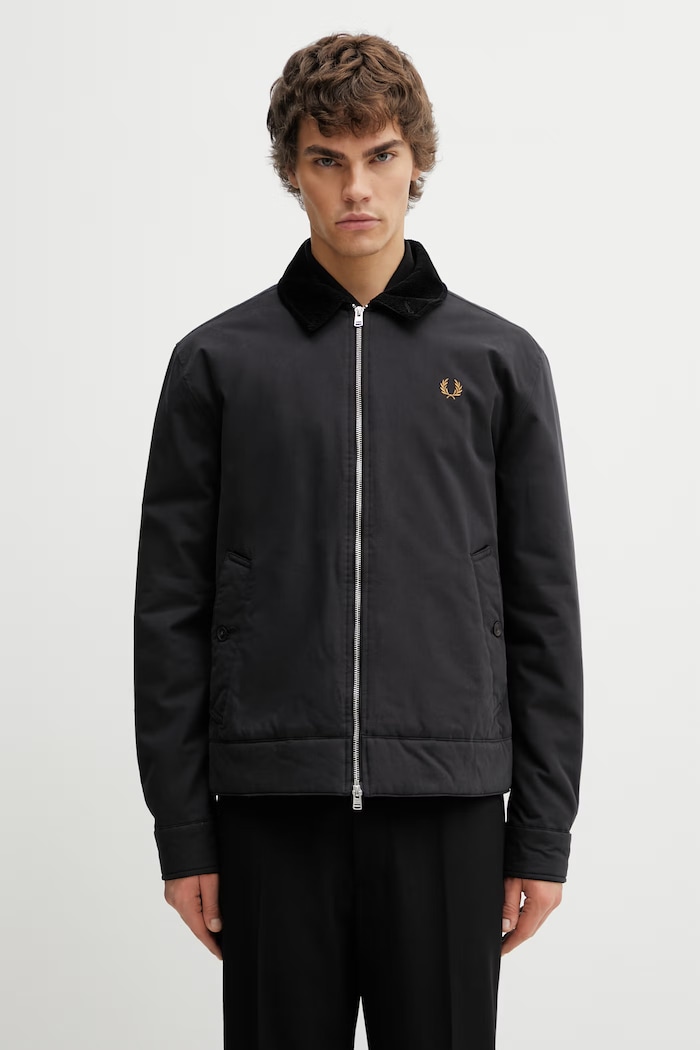 Fred Perry kurtka bez kaptura czarny J8535