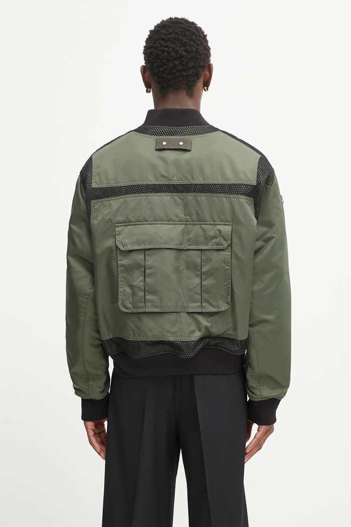 Abbigliamento Andersson Bell giacca bomber Flight Layered Washed Bomber awa708m verde