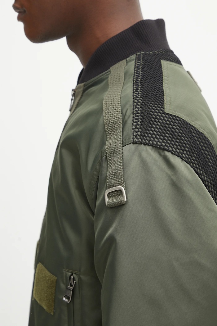 Andersson Bell giacca bomber Flight Layered Washed Bomber verde awa708m