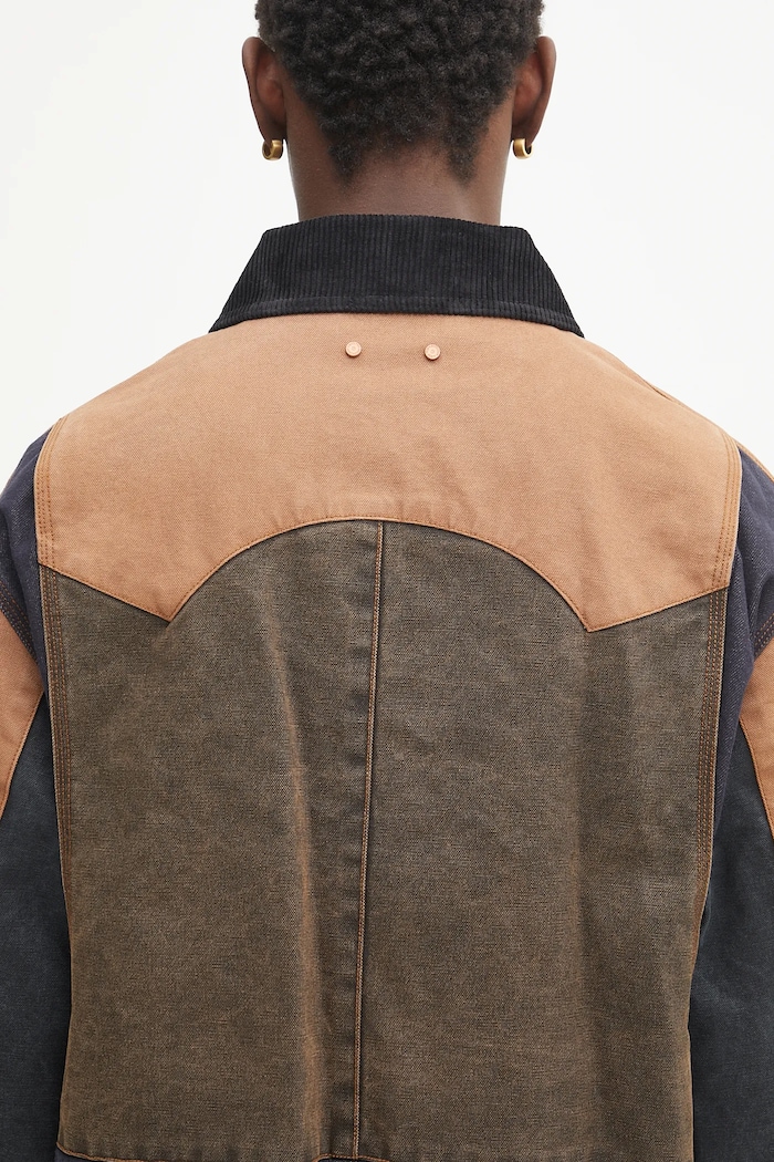 Μπουφάν Andersson Bell Patchwork Washed awa716m καφέ