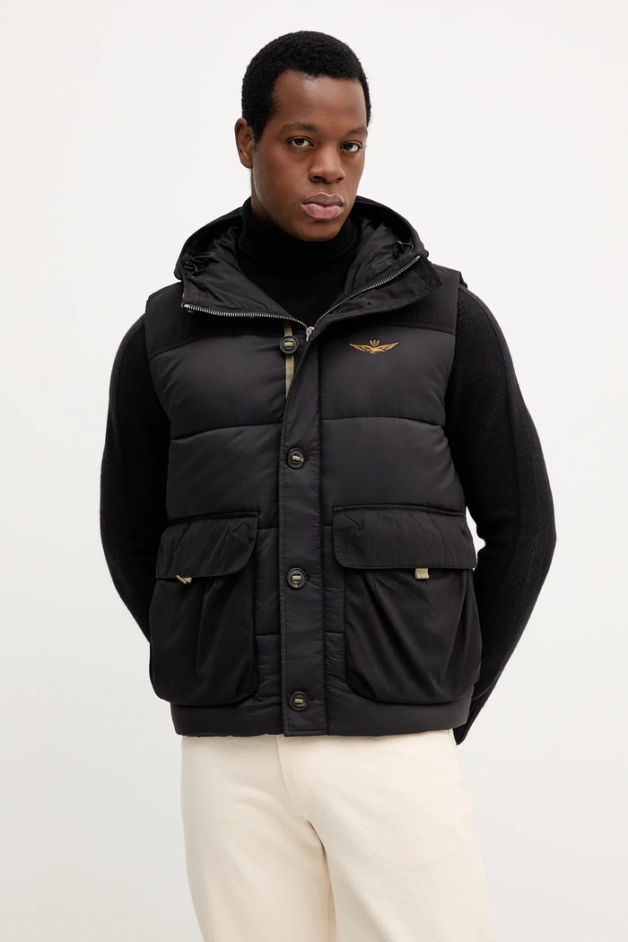 Aeronautica Militare smanicato foderato nero AB3017UCT04211