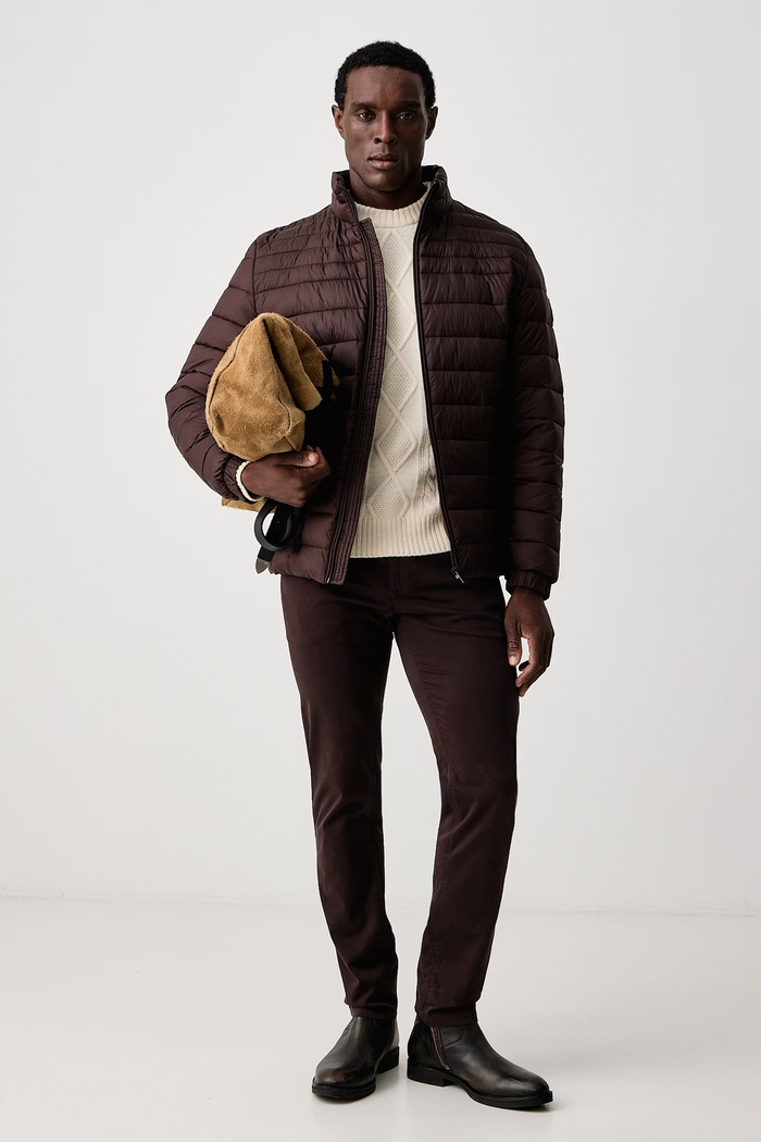 BOSS Orange Bunda pánská Oden2 50549252 hnědá AW25