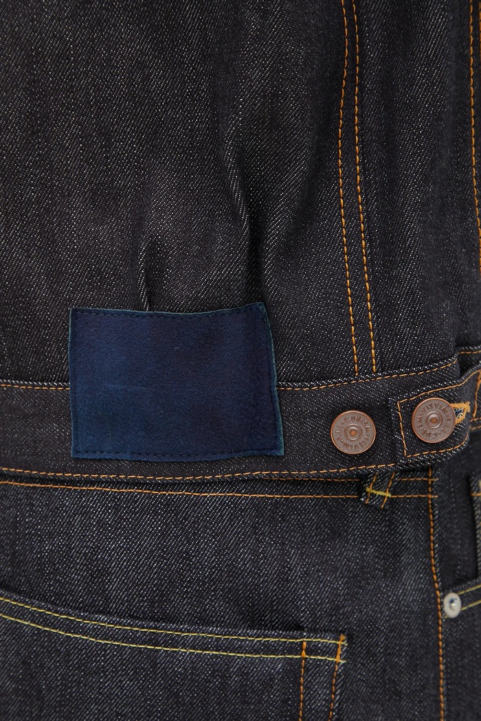 Visvim kurtka jeansowa ss 101x jkt 125105006001 granatowy