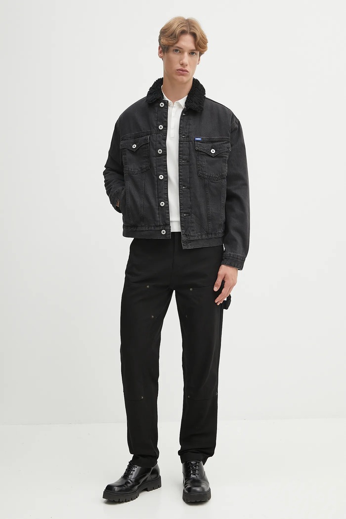 Hugo Blue farmerdzseki 50547149 fekete AW25