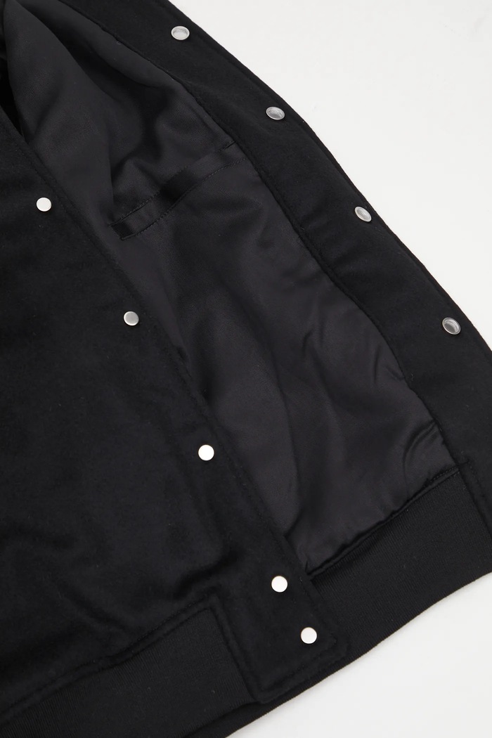 Bomber jakna s dodatkom vune RHUDE Regista bomber RHFW25JA01841 crna