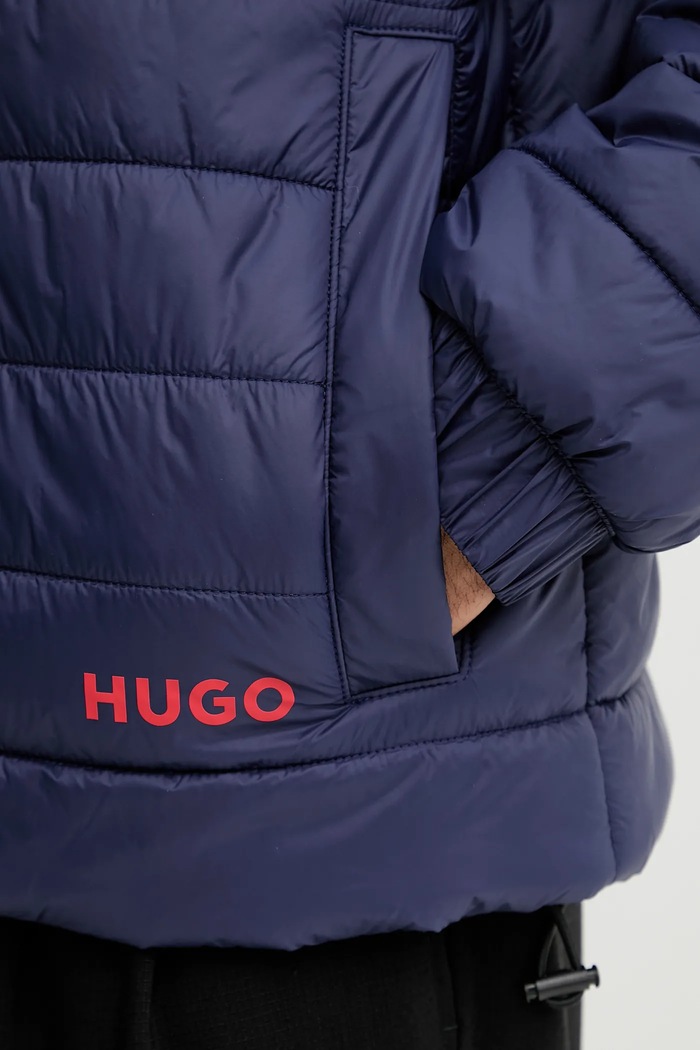 HUGO rövid kabát 50544999 sötétkék