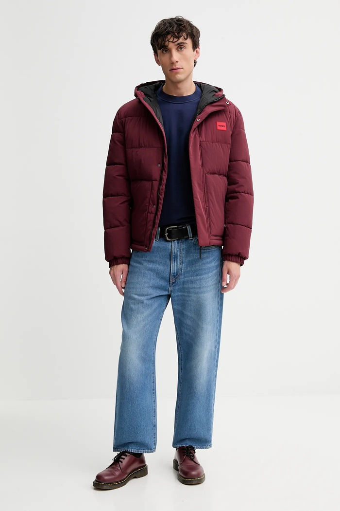 Jakna HUGO Baro2541 50547897 bordo AW25