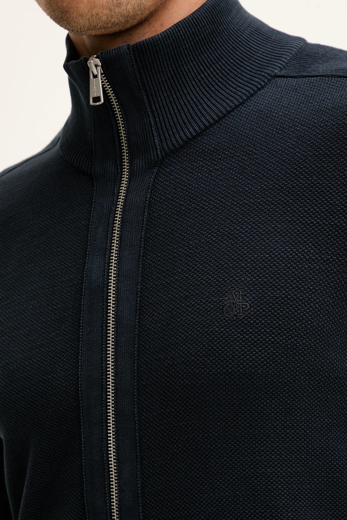 Marc O'Polo cardigan din bumbac M28502361026 bleumarin
