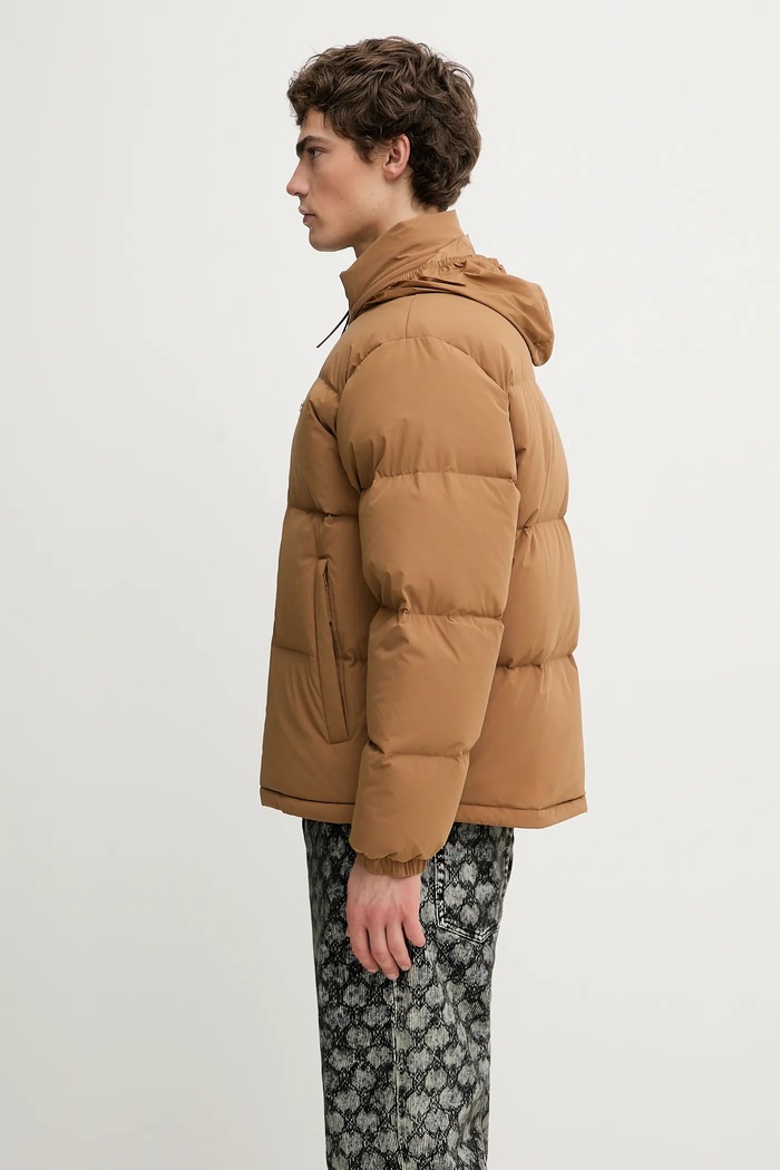 Páperová bunda Lacoste BH5154 hnedá AW25