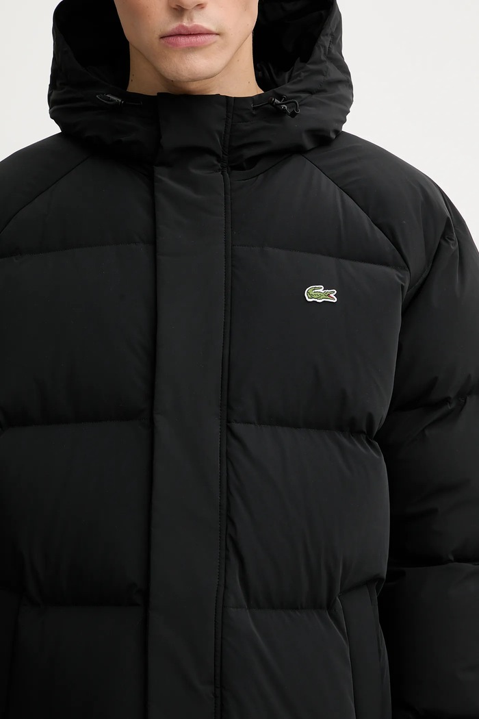 Пуховая куртка Lacoste чёрный BH6162