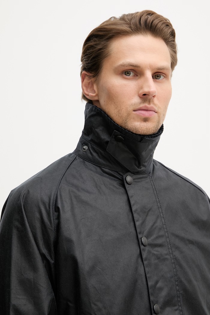 Barbour jakna moška iz voskanega materiala Beaufort MWX0017NY91 mornarsko modra