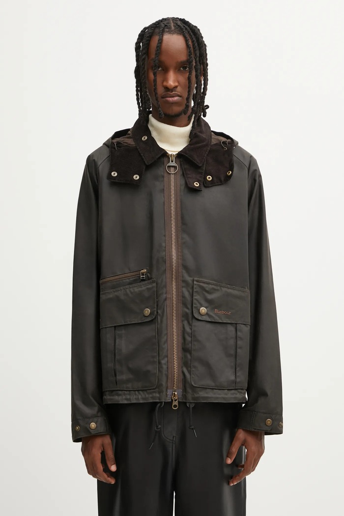Barbour jacket Re-Engineered Bardon Spey Wax Jacket with green MWX2482OL71