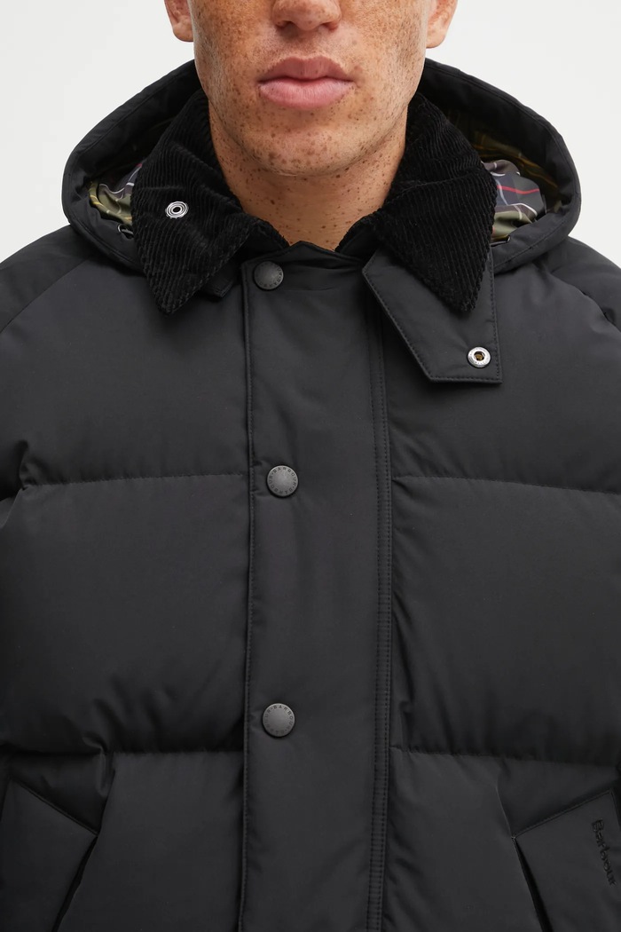 Barbour geacă de puf OS Down Transport Puffer Jacket MQU1799BK11 negru