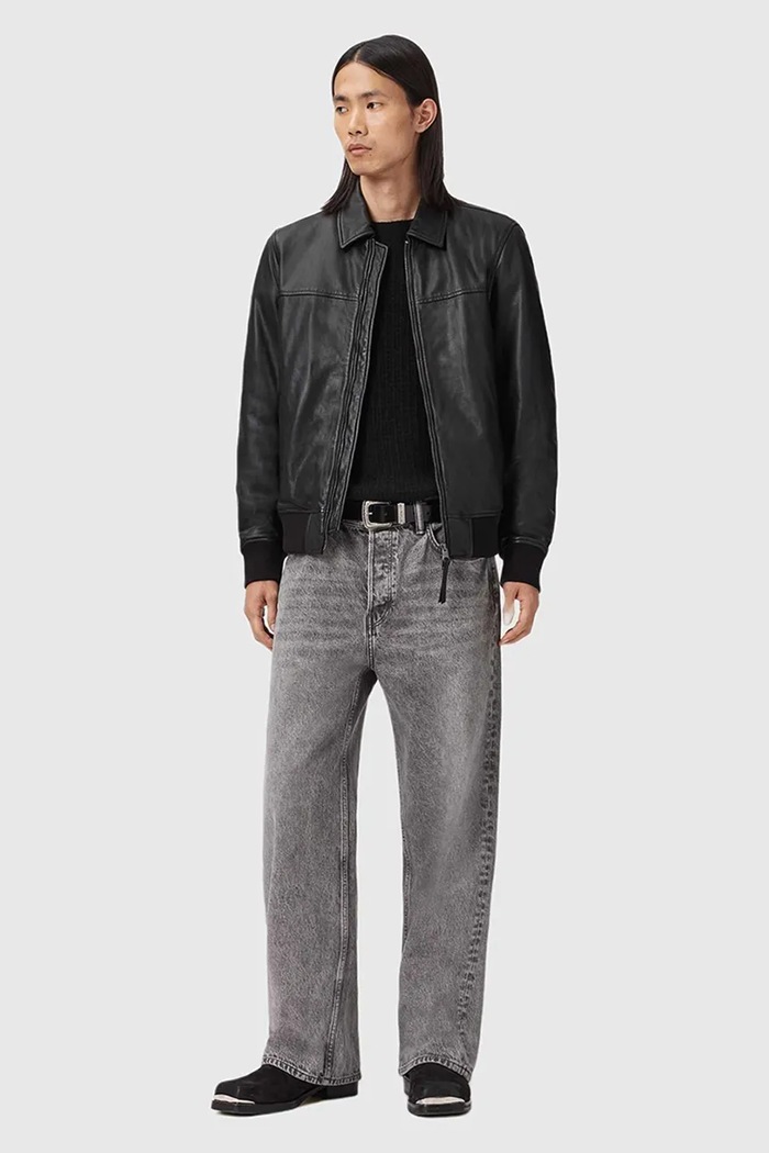 Bunda AllSaints RASHFORD M024LD čierna