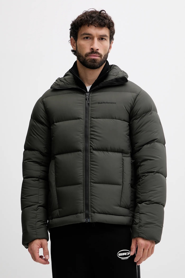 Páperová bunda Peak Performance Rivel zateplené zelená G80561