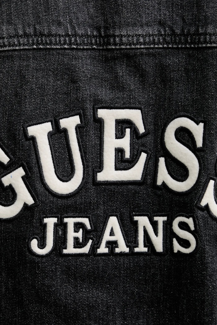 Rifľová bunda Guess Jeans M5BN38.D5LW5 sivá