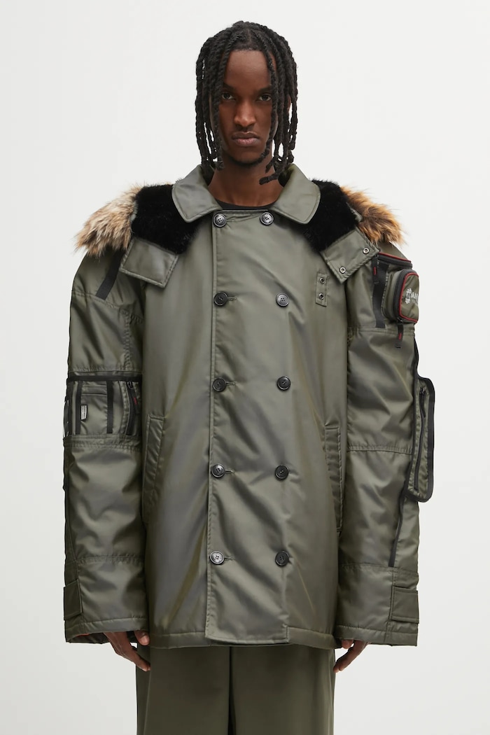 Куртка Martine Rose Bumbag Parka 747WO16003 зелений