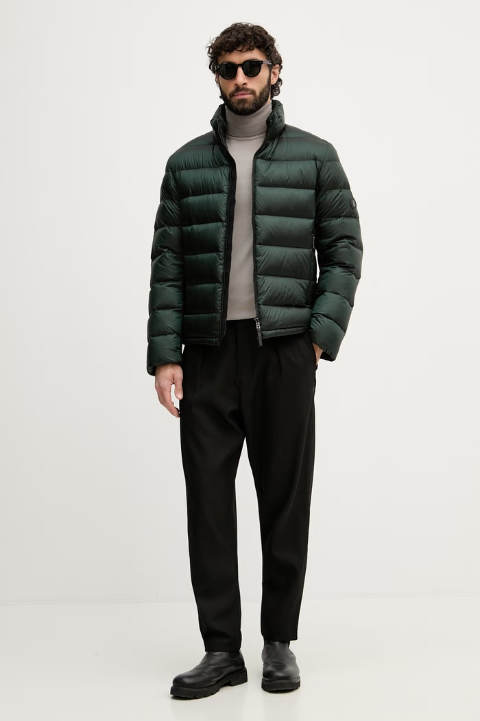 BOGNER ανδρικό πουπουλένιο μπουφάν HUGH 38166856 πράσινο AW25