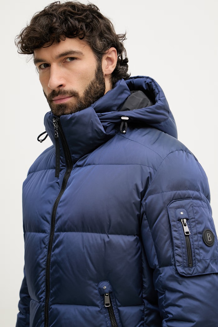 BOGNER πουπουλένιο μπουφάν ανδρικό JAMY μπλε 38437593