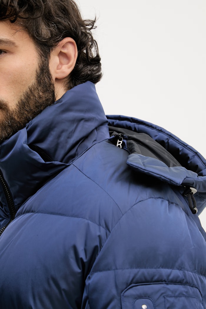 BOGNER πουπουλένιο μπουφάν ανδρικό JAMY 38437593 μπλε