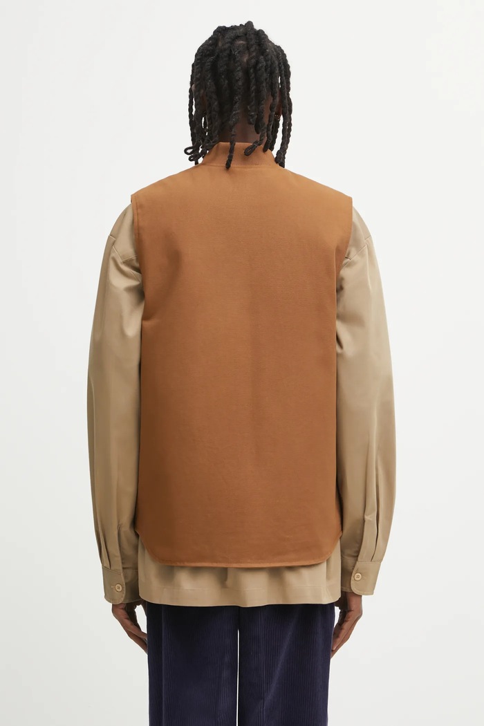 Odzież Carhartt WIP bezrękawnik Classic Vest I035695.HZ01 brązowy