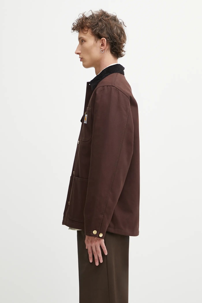 Carhartt WIP cotton jacket Michigan Coat I015261.1YL01 brown AW25