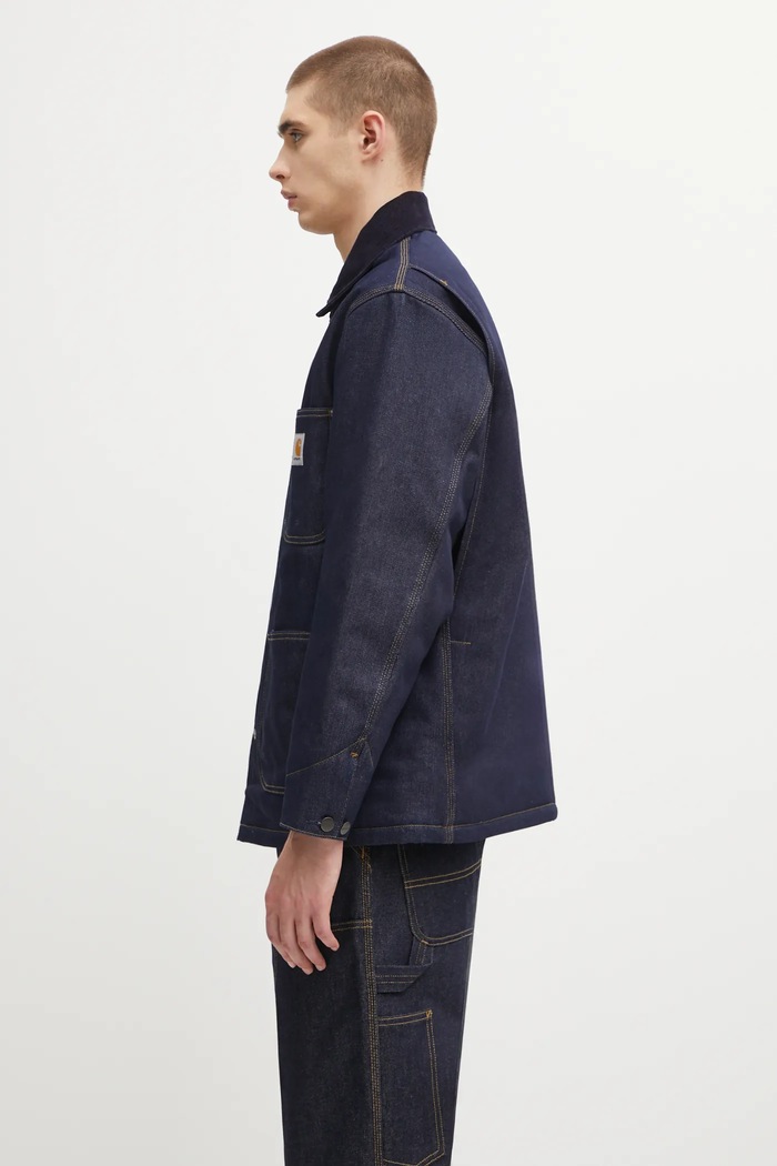 Carhartt WIP giacca di jeans OG Chore Coat I035877.45301 blu navy AW25