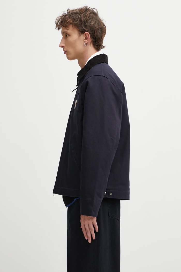 Бавовняна куртка Carhartt WIP Detroit Jacket I015264.0DI01 темно-синій AW25