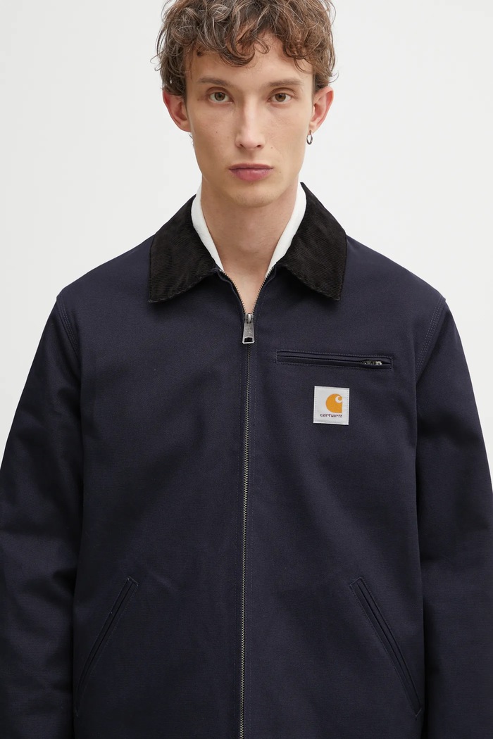 Бавовняна куртка Carhartt WIP Detroit Jacket темно-синій I015264.0DI01