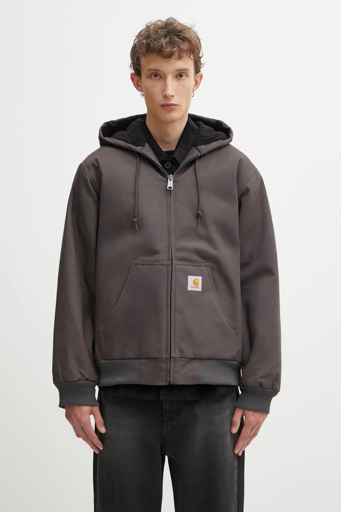 Carhartt WIP cotton jacket Active Jacket with gray I023083.8701