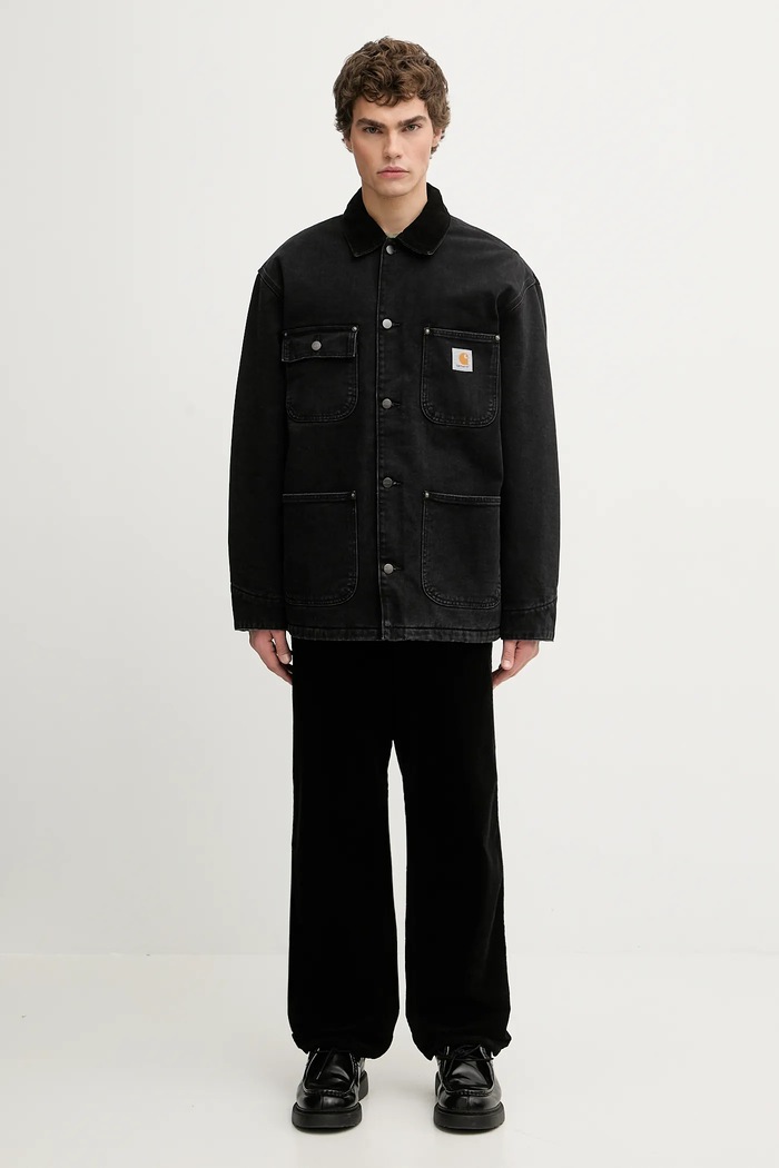Rifľová bunda Carhartt WIP OG Chore Coat I035877.0