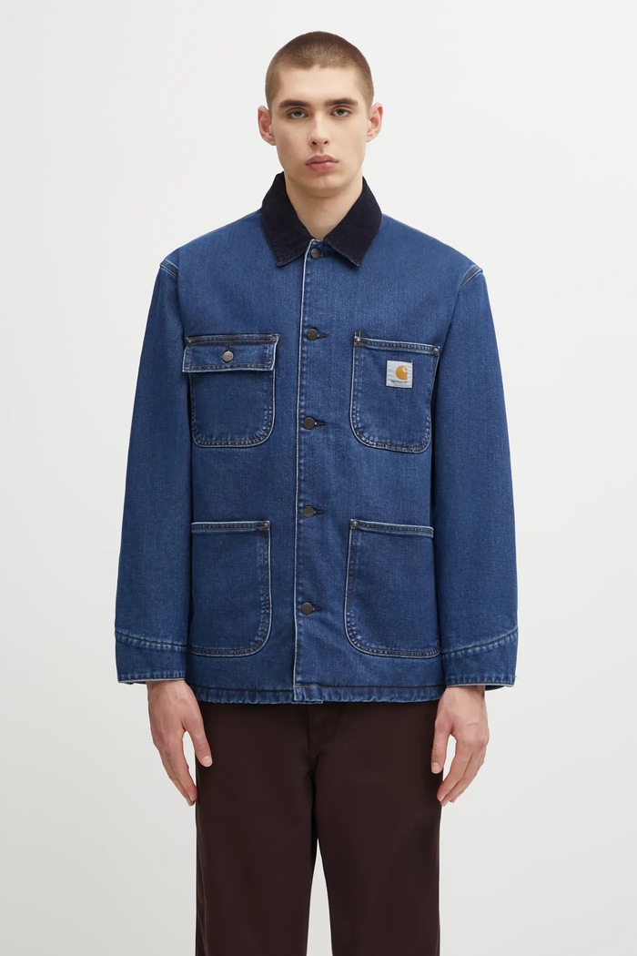 Carhartt WIP giacca di jeans OG Chore Coat transitorio blu I035877.45306