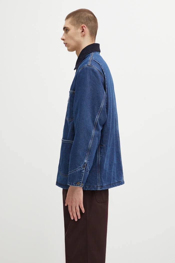 Carhartt WIP giacca di jeans OG Chore Coat I035877.45306 blu AW25