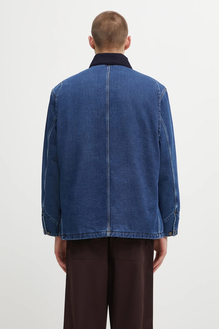 Abbigliamento Carhartt WIP giacca di jeans OG Chore Coat I035877.45306 blu