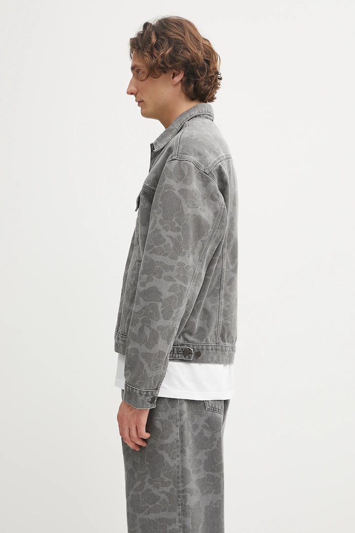 Carhartt WIP kurtka jeansowa Duck Helston Jacket I033766.2I30H szary AW25