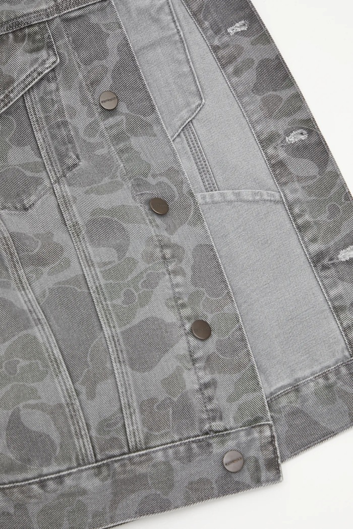 Carhartt WIP kurtka jeansowa Duck Helston Jacket I033766.2I30H szary