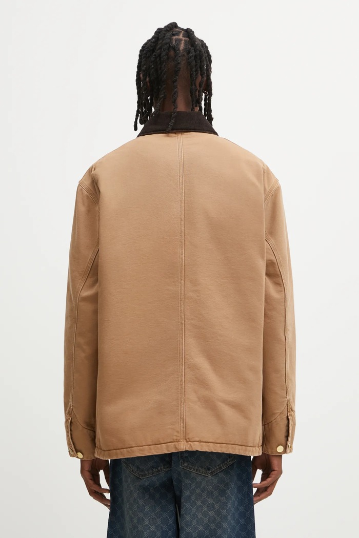 Oblečenie Bavlnená bunda Carhartt WIP OG Chore Coat I035613.00S4O hnedá
