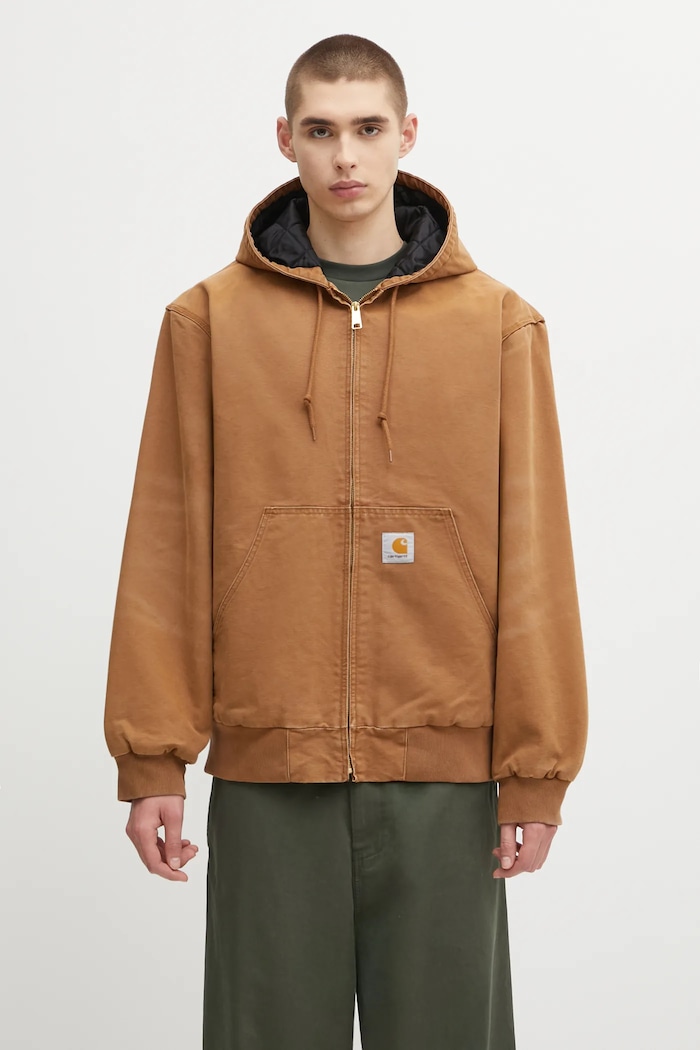 Carhartt WIP giacca in cotone OG Active Jacket transitorio marrone I035891.HZ4O