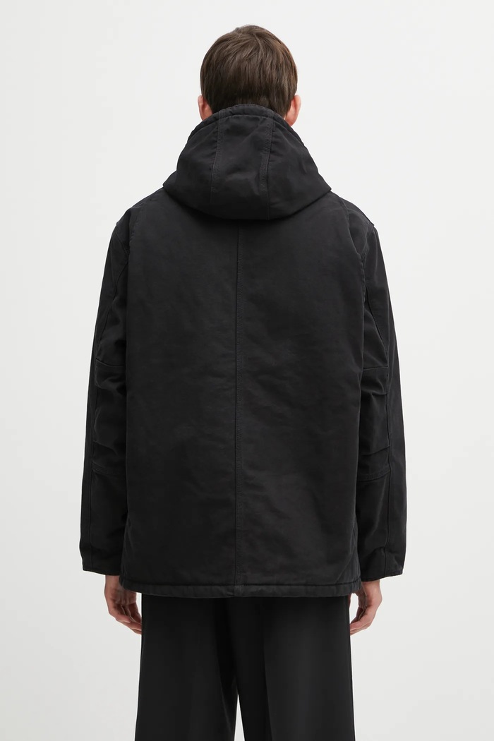 Odzież Carhartt WIP parka bawełniana Ambel Coat I035616.0 czarny